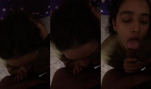 Blowjob de rahi hai college girl apne premi ko