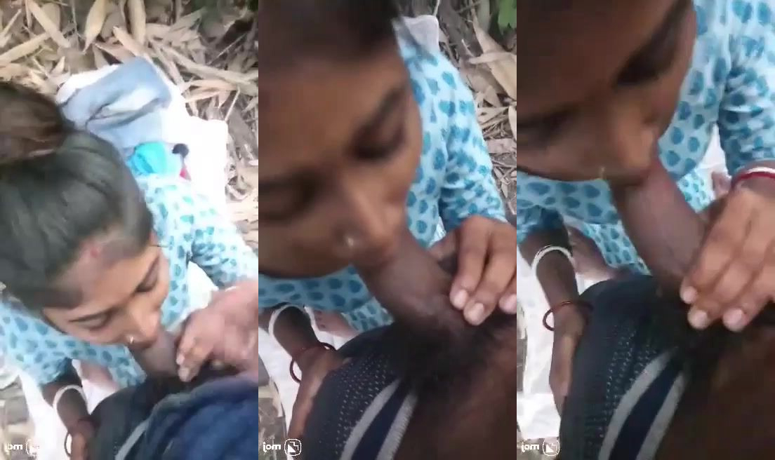 dehati bhabhi bhabhi Rubi ne blowjob diya outdoor mein