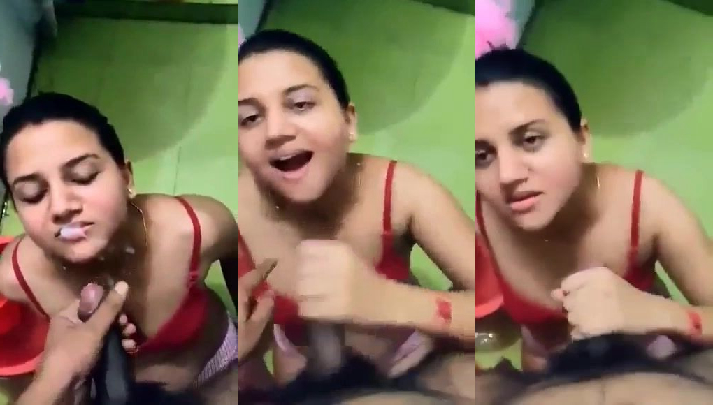 desi Bhabhi ne blowjob dekar cumshots ka maza liya