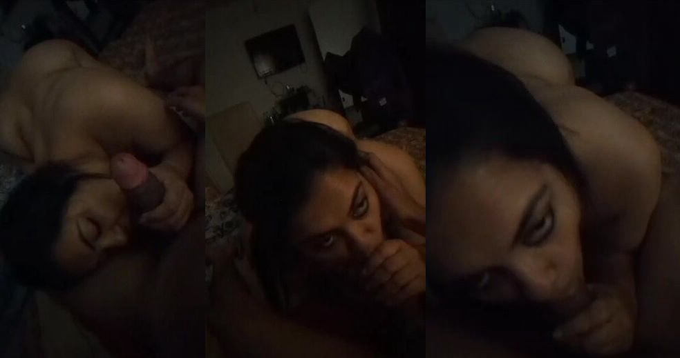 Direct eye contact, garam blowjob