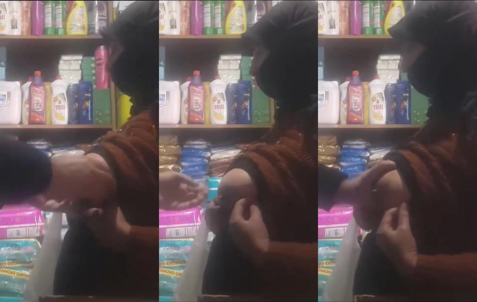 Dukandaar ne rice ke badle boobs dabaya Muslim bhabhi ka
