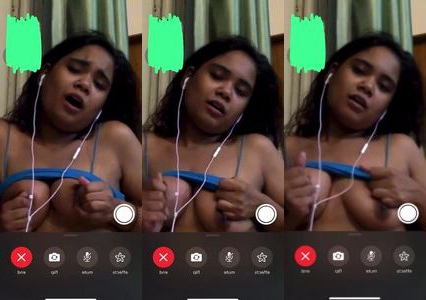 EX- Girl friend boobs press video call record