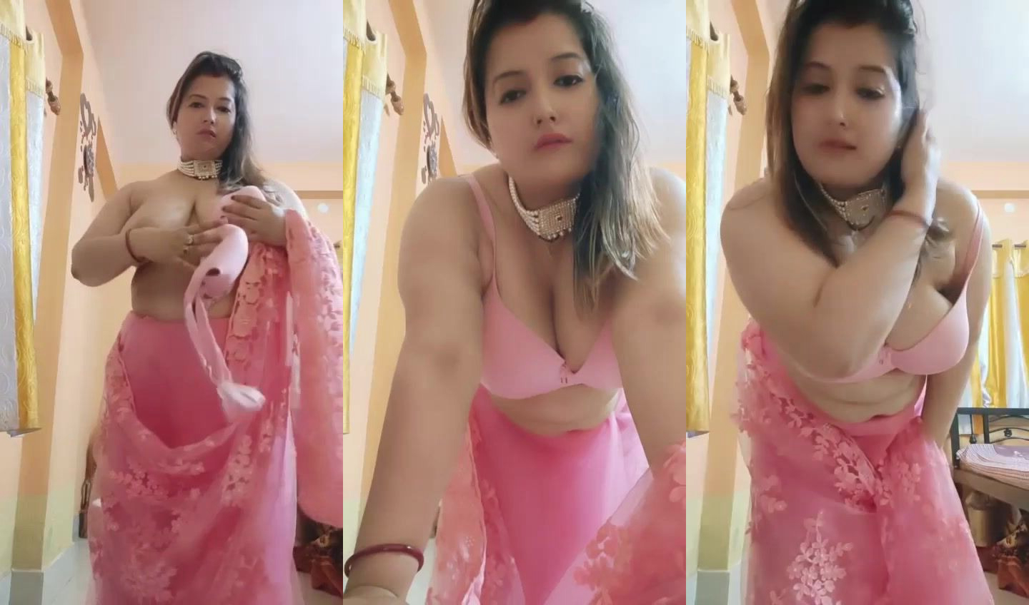 garam chhinal bhabhi apni big juicy boobs dabati hui