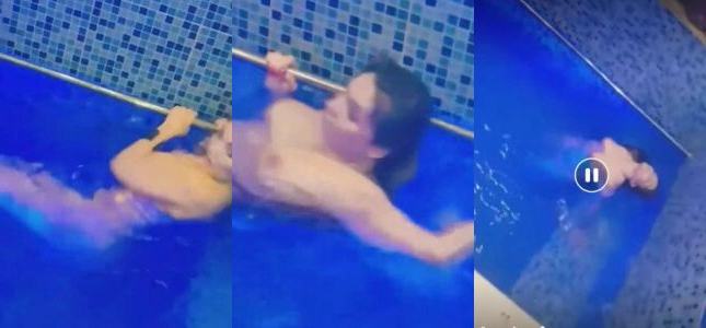 Girl friend nangi swimming pool video