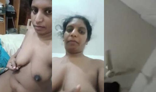 kaamwali bai aunty sucking the own milky boobs