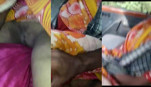 Lorry driver uplifting the old lady saree