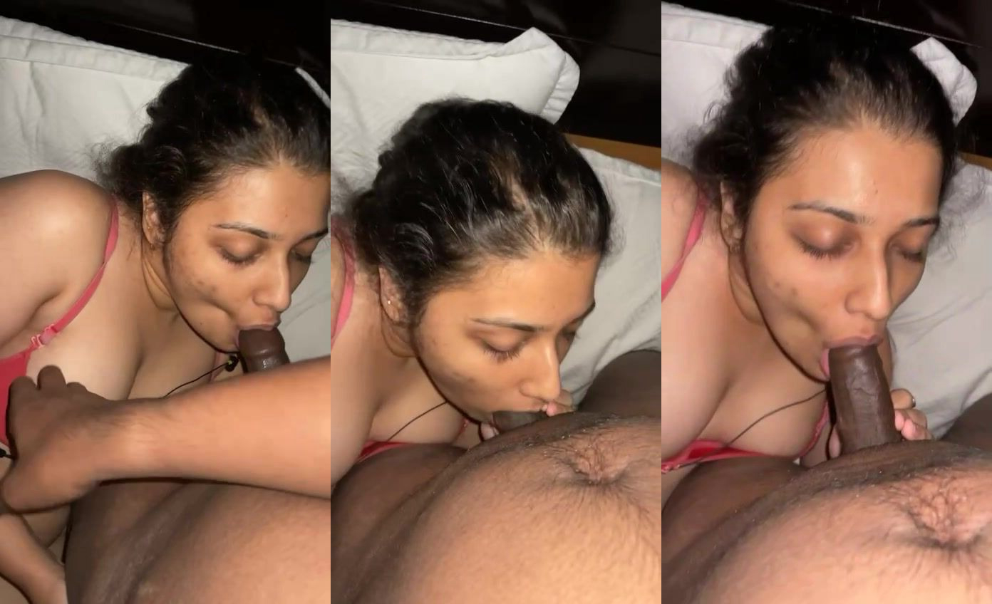 Office boss’s wife’s hard black dick blowjob