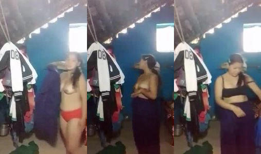 Ranchi village bhabhi girl dress changing clip