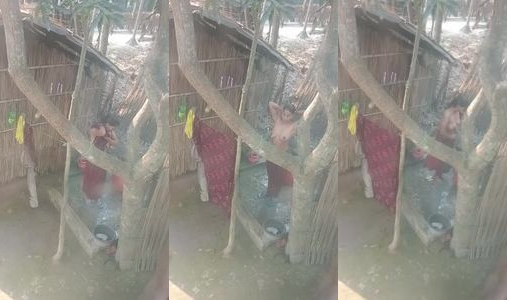 South desi aunty nangi bathing video