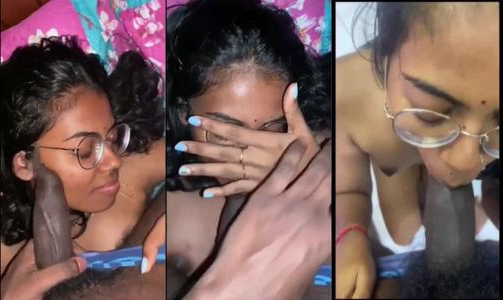 Tamil family specs girl blowjob