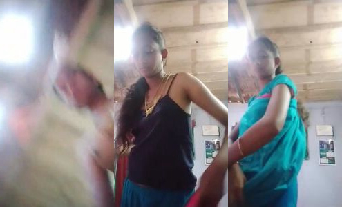 Tamil houswife bhabhi dress change video