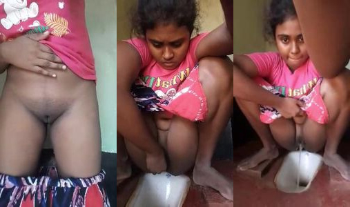 Tamil indian girl pissing in the ghusal khana