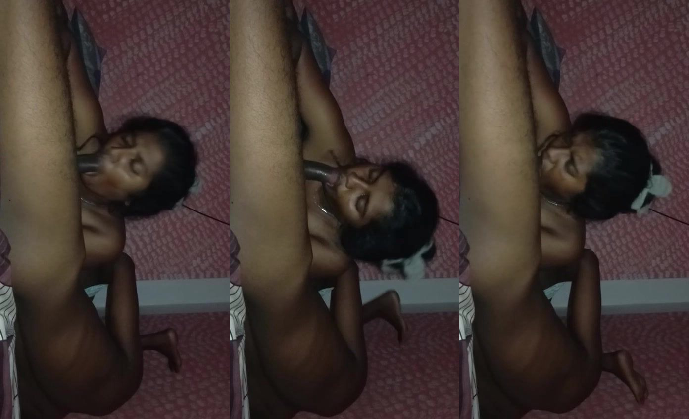 Tamil Nadu kaamwali aunty closed-eye blowjob