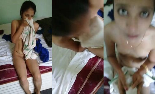 Tamil teen girl drinking the garam cum