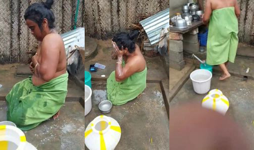 Tamilnadu gaon ki bhabhi bathing clip viral