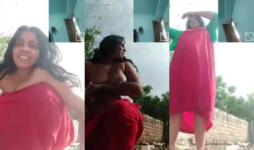 village bhabhi aunty outdoor bathing video call