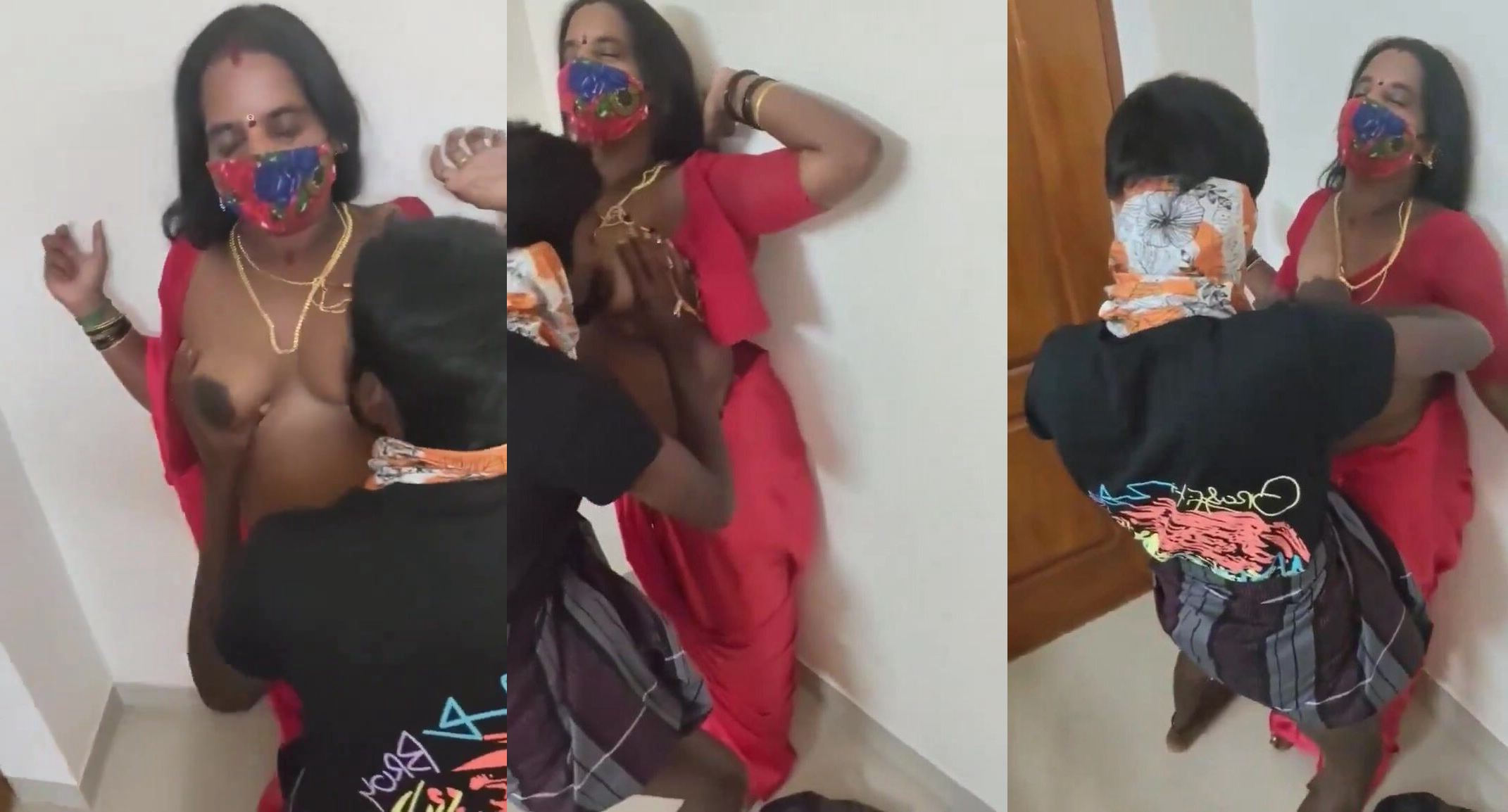 Village servant sucking bhabhi ji boobs